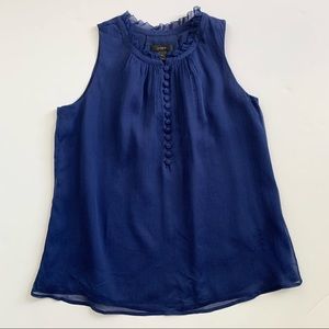 NWT J. Crew Silk Sleeveless Blouse